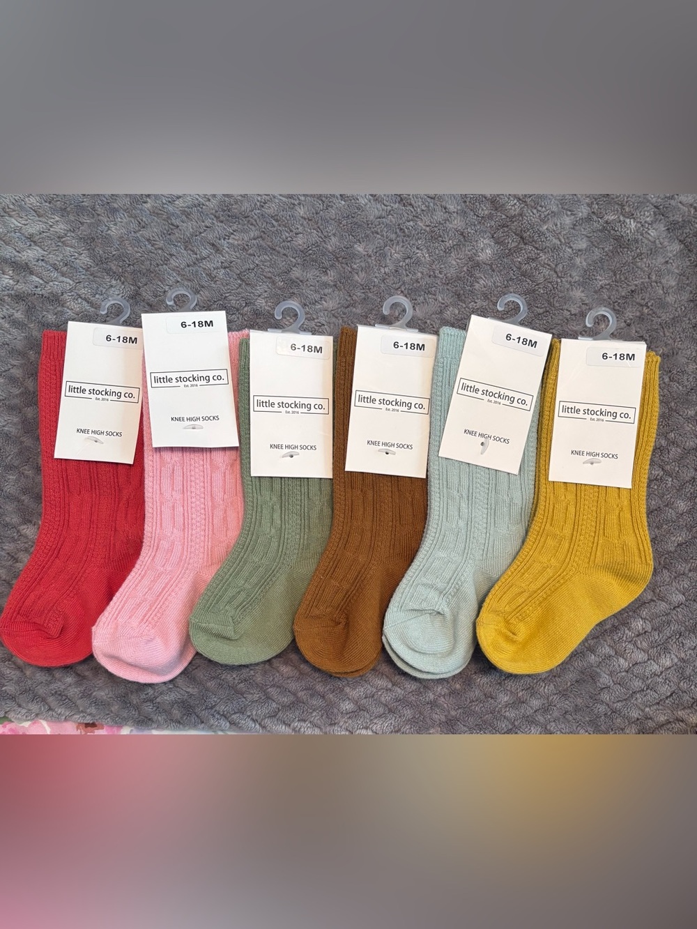 NWT Knee High Socks Little Stocking Co. 6-18 Month.